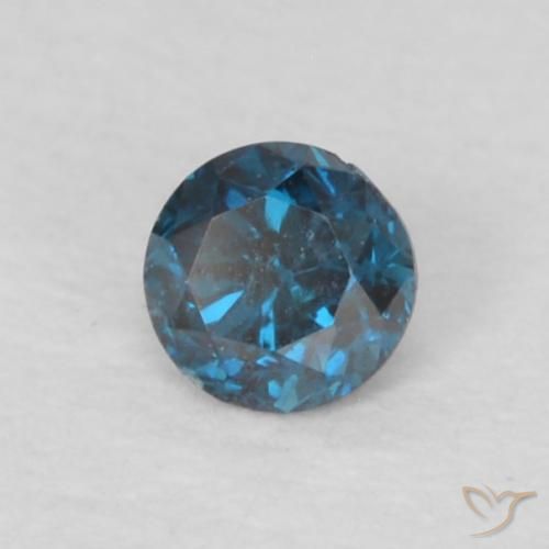 9,17 ctw natürlicher Blau Diamant, Runden, VS-SI