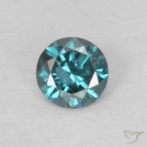 0.06ct Natürlicher Blau Diamant, Runden, VS-SI