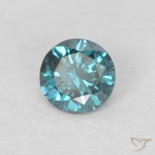 9,17 ctw natürlicher Blau Diamant, Runden, VS-SI