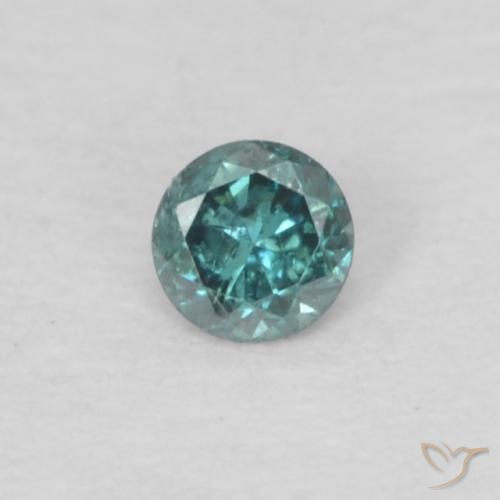 0.04ct Natürlicher Grün Diamant, Runden, VS-SI