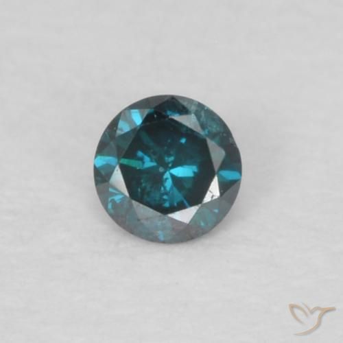 0.04ct Natürlicher Blau Diamant, Runden, VS-SI