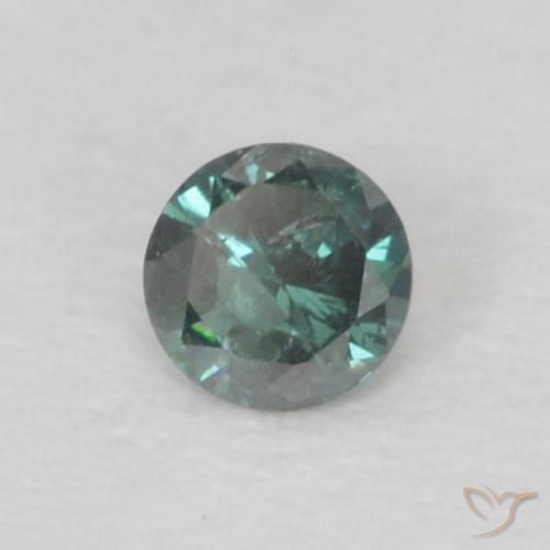 9,17 ctw natürlicher Grün Diamant, Runden, VS-SI