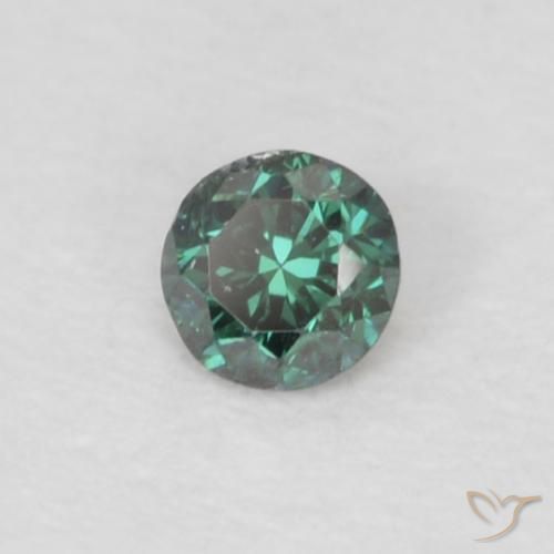 9,17 ctw natürlicher Grün Diamant, Runden, VS-SI