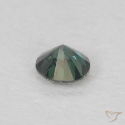 9,17 ctw natürlicher Grün Diamant, Runden, VS-SI