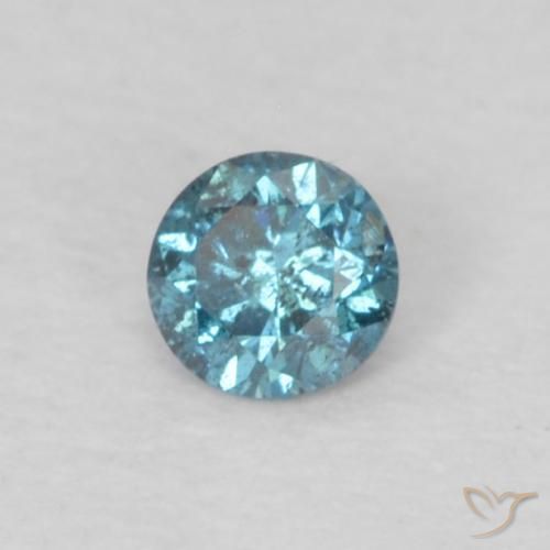 9,17 ctw natürlicher Blau Diamant, Runden, VS-SI