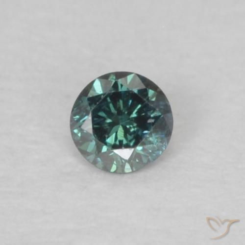 0.03ct Natürlicher Grün Diamant, Runden, VS-SI