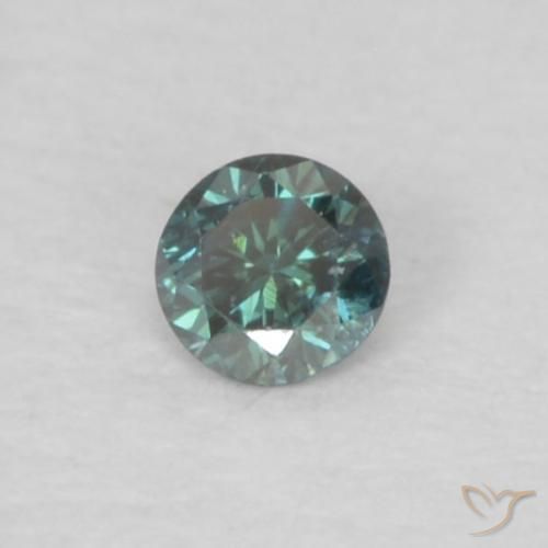 9,17 ctw natürlicher Grün Diamant, Runden, VS-SI