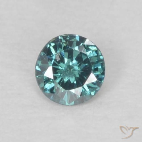 0.05ct Natürlicher Blau Diamant, Runden, VS-SI, Photo A