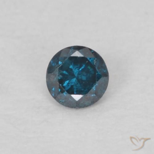 0.04ct Natürlicher Blau Diamant, Runden, VS-SI