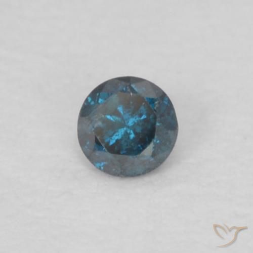 9,17 ctw natürlicher Blau Diamant, Runden, VS-SI