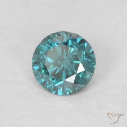 9,17 ctw natürlicher Blau Diamant, Runden, VS-SI