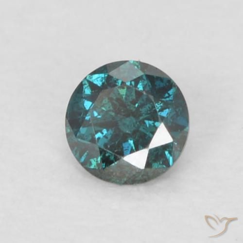 9,17 ctw natürlicher Blau Diamant, Runden, VS