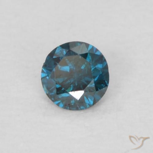 9,17 ctw natürlicher Blau Diamant, Runden, VS