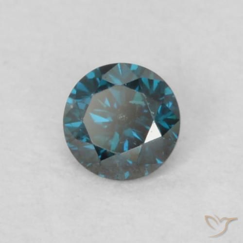 9,17 ctw natürlicher Blau Diamant, Runden, VS