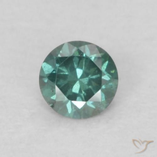 0.06ct Natürlicher Grün Diamant, Runden, VS
