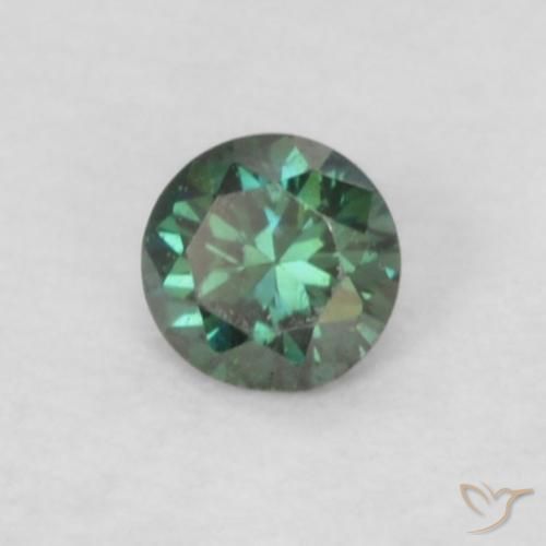 9,17 ctw natürlicher Grün Diamant, Runden, VS