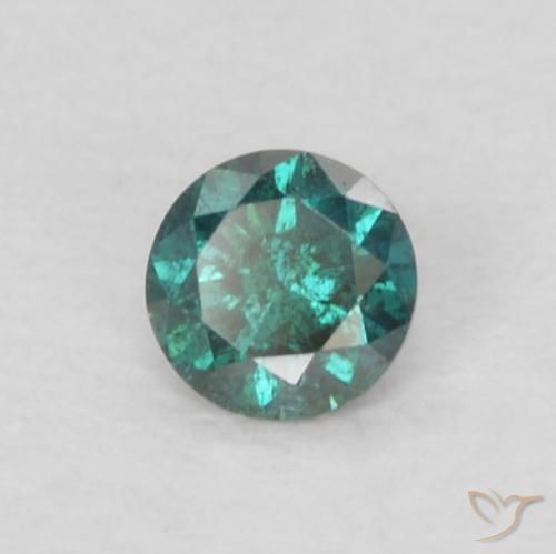 9,17 ctw natürlicher Grün Diamant, Runden, VS