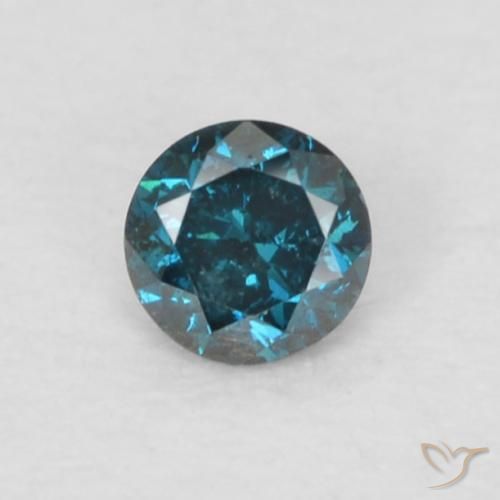 0.06ct Natürlicher Blau Diamant, Runden, VS