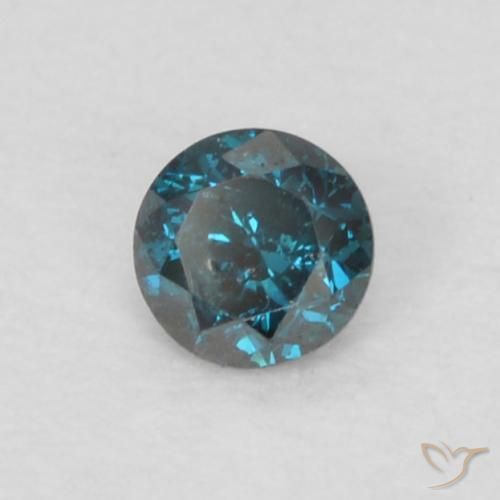 9,17 ctw natürlicher Blau Diamant, Runden, VS