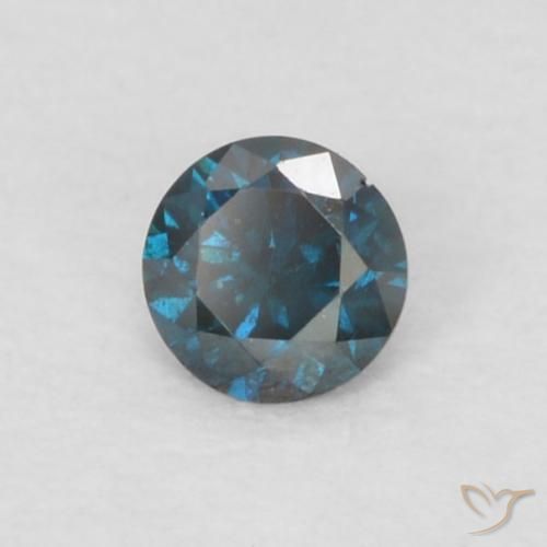 9,17 ctw natürlicher Blau Diamant, Runden, VS