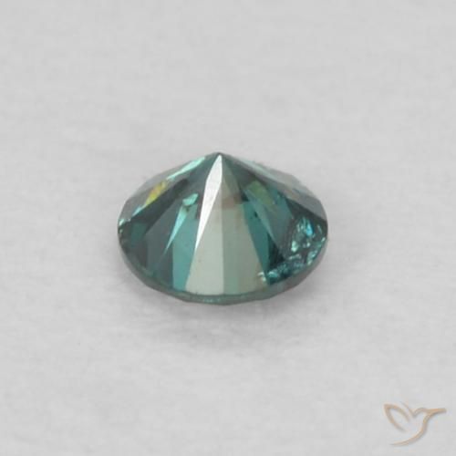 9,17 ctw natürlicher Grün Diamant, Runden, VS