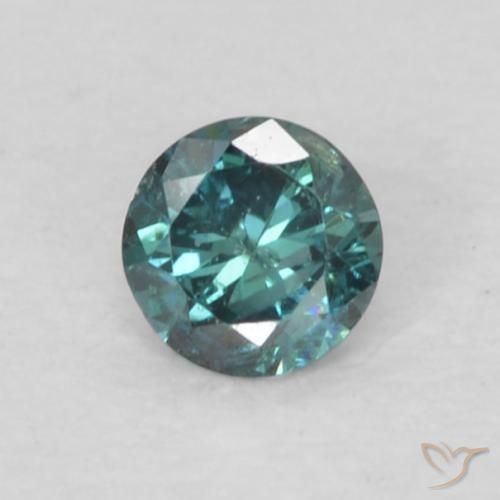 0.06ct Natürlicher Grün Diamant, Runden, VS-SI