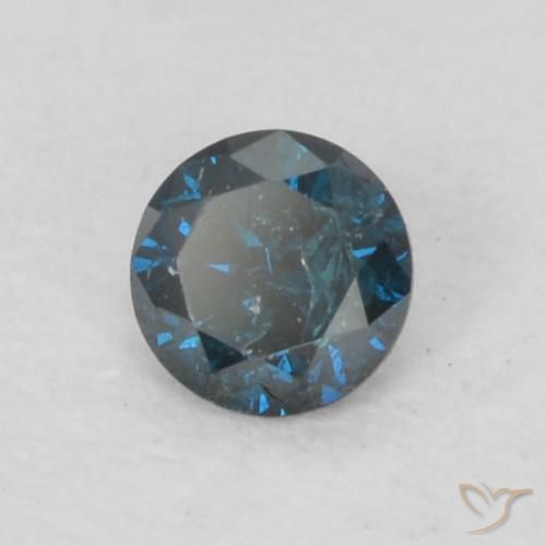 9,17 ctw natürlicher Blau Diamant, Runden, VS-SI