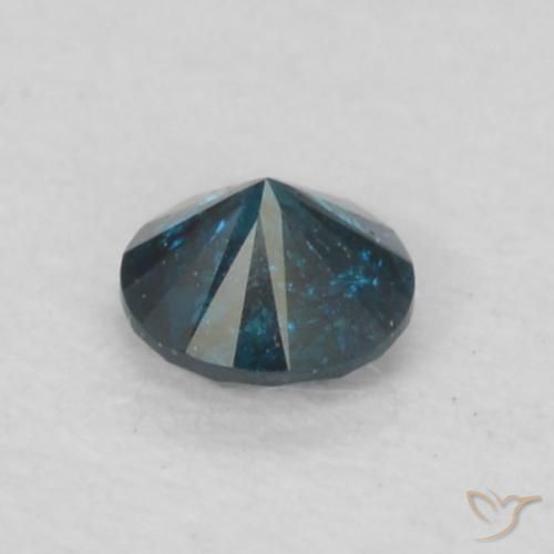9,17 ctw natürlicher Blau Diamant, Runden, VS-SI