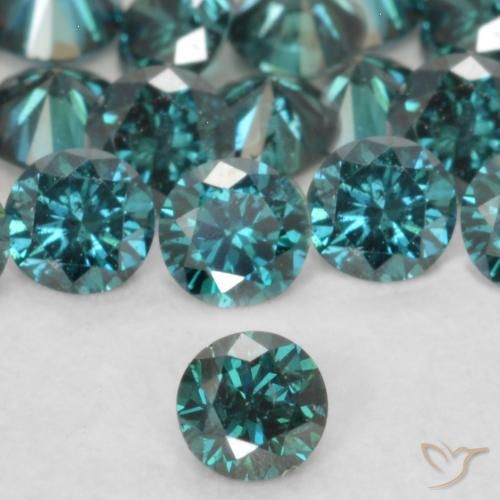 0.06ct Natürlicher Grün Diamant, Runden, VVS-VS