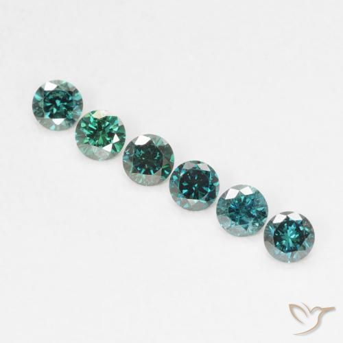 0.05ct Natürlicher Grün Diamant, Runden, VVS-VS