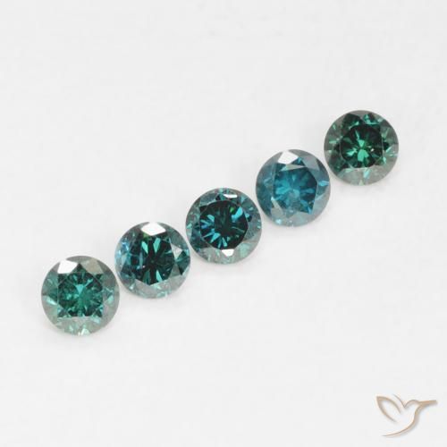 9,17 ctw natürlicher Grün Diamant, Runden, VVS-VS