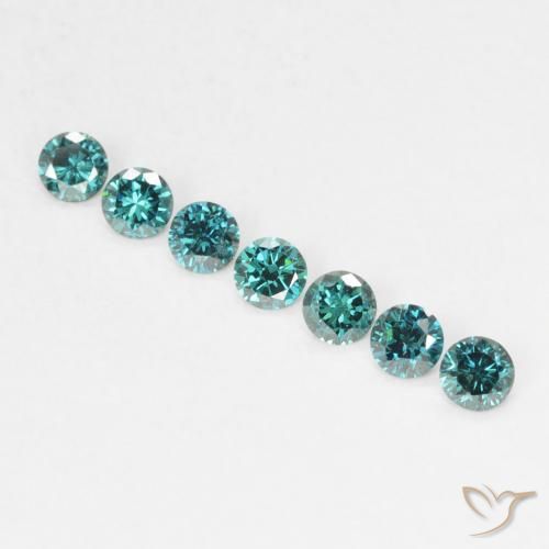0.04ct Natürlicher Grün Diamant, Runden, VVS-VS