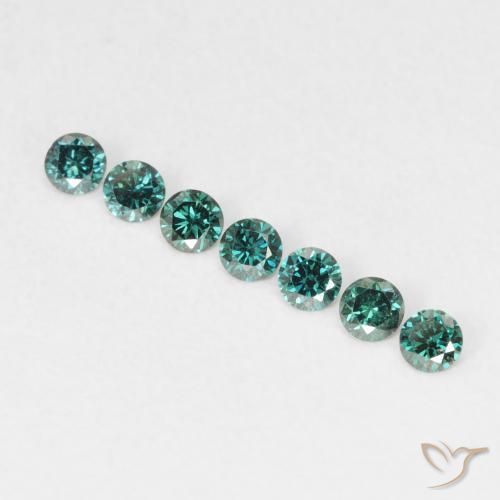 0.04ct Natürlicher Grün Diamant, Runden, VVS-VS