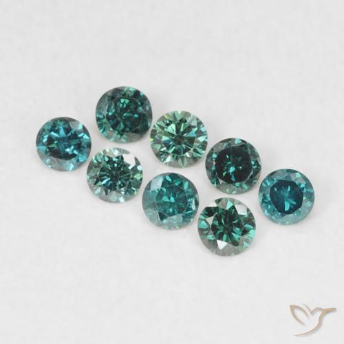 0.03ct Natürlicher Grün Diamant, Runden, VVS-VS