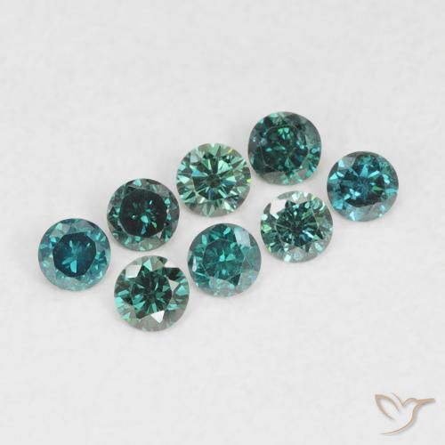 9,17 ctw natürlicher Grün Diamant, Runden, VVS-VS