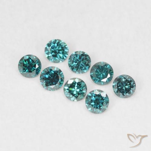 0.03ct Natürlicher Grün Diamant, Runden, VVS-VS