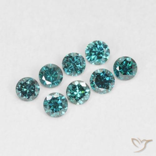 9,17 ctw natürlicher Grün Diamant, Runden, VVS-VS
