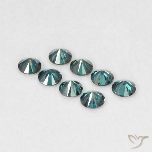9,17 ctw natürlicher Grün Diamant, Runden, VVS-VS