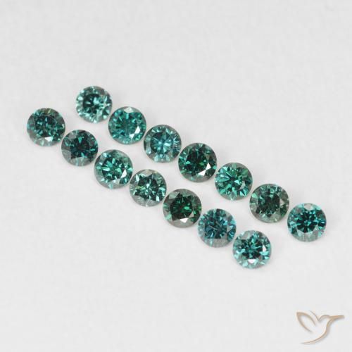 0.03ct Natürlicher Grün Diamant, Runden, VVS-VS