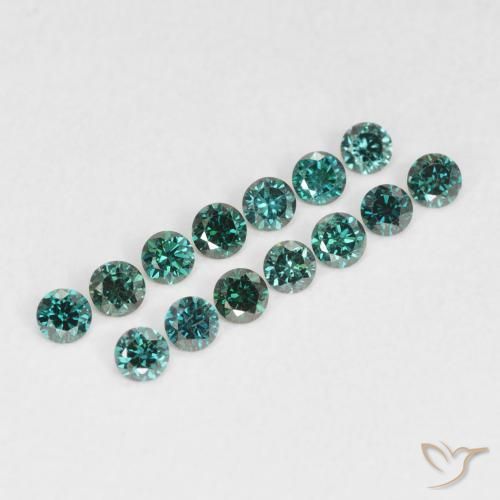 9,17 ctw natürlicher Grün Diamant, Runden, VVS-VS