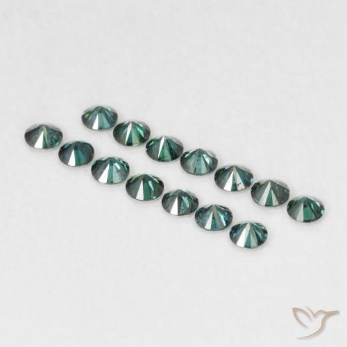 9,17 ctw natürlicher Grün Diamant, Runden, VVS-VS