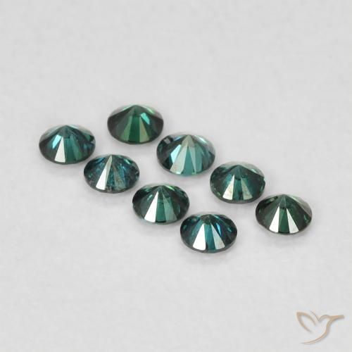 9,17 ctw natürlicher Grün Diamant, Runden, VVS-VS
