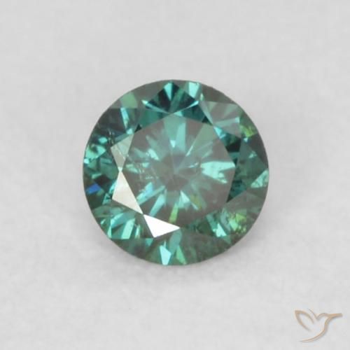 0.08ct Natürlicher Grün Diamant, Runden, VS