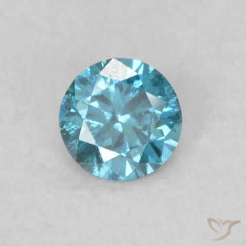 0.06ct Natürlicher Blau Diamant, Runden, VS