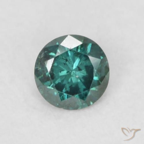0.07ct Natürlicher Grün Diamant, Runden, VS