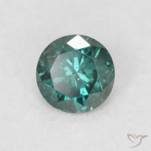 9,17 ctw natürlicher Grün Diamant, Runden, VS