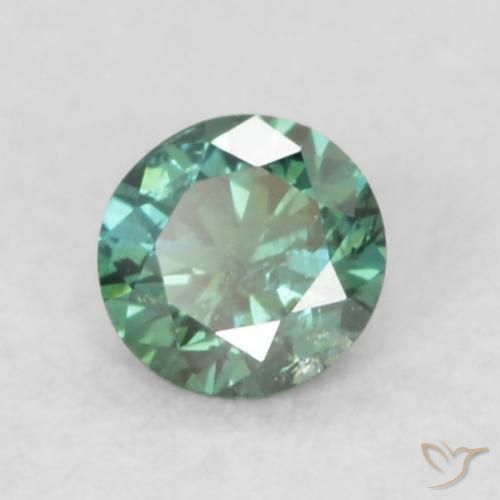 9,17 ctw natürlicher Grün Diamant, Runden, VS