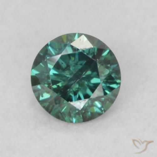0.09ct Natürlicher Grün Diamant, Runden, VS