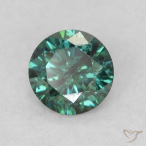 9,17 ctw natürlicher Grün Diamant, Runden, VS