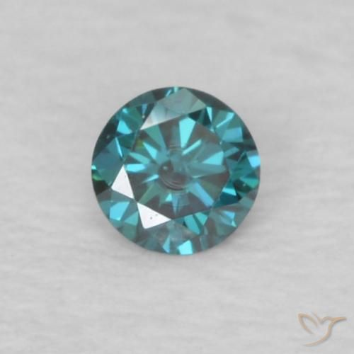0.05ct Natürlicher Blau Diamant, Runden, VVS